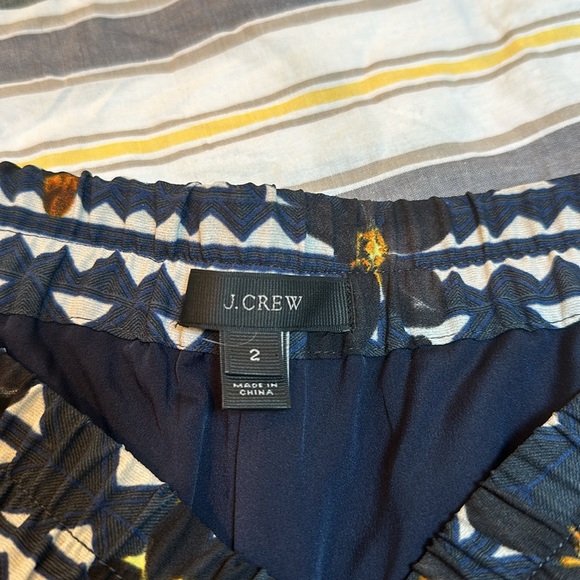 J crew size 2 printed fancy lined jogger - Picture 3 of 3